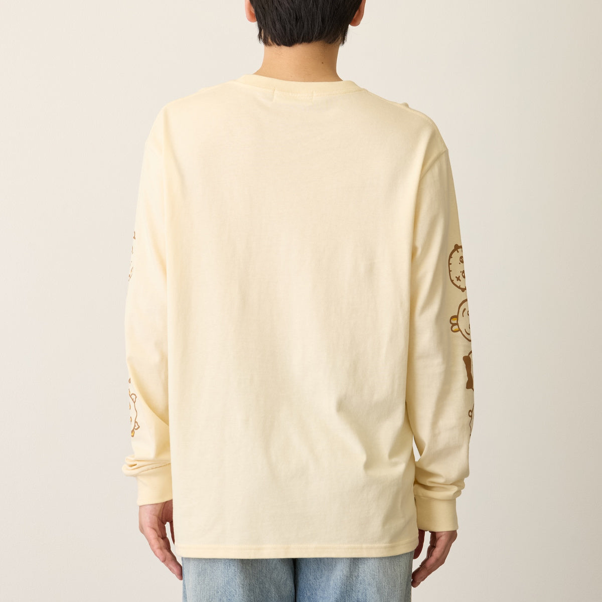 ちいかわ ちいかわベーカリー 長袖Tシャツ パンなみんな ベージュ