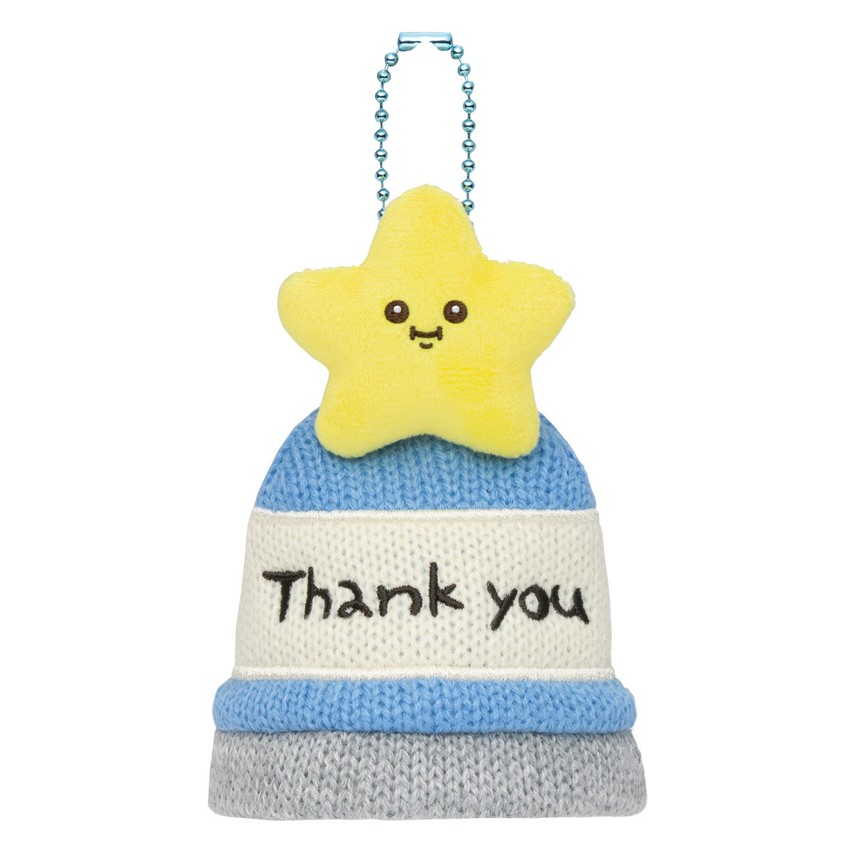 Chiikawa Park Mascot-sized Knit Hat Keyring (Star)