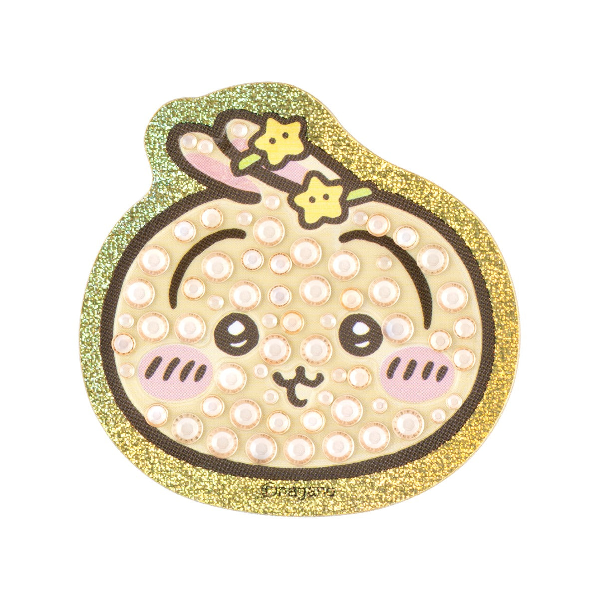 Chiikawa Glitter Face Phone-Sized Sticker (Usagi)