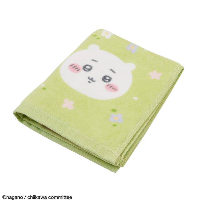 ちいかわ フェイスタオル(お花畑とちいかわたち)