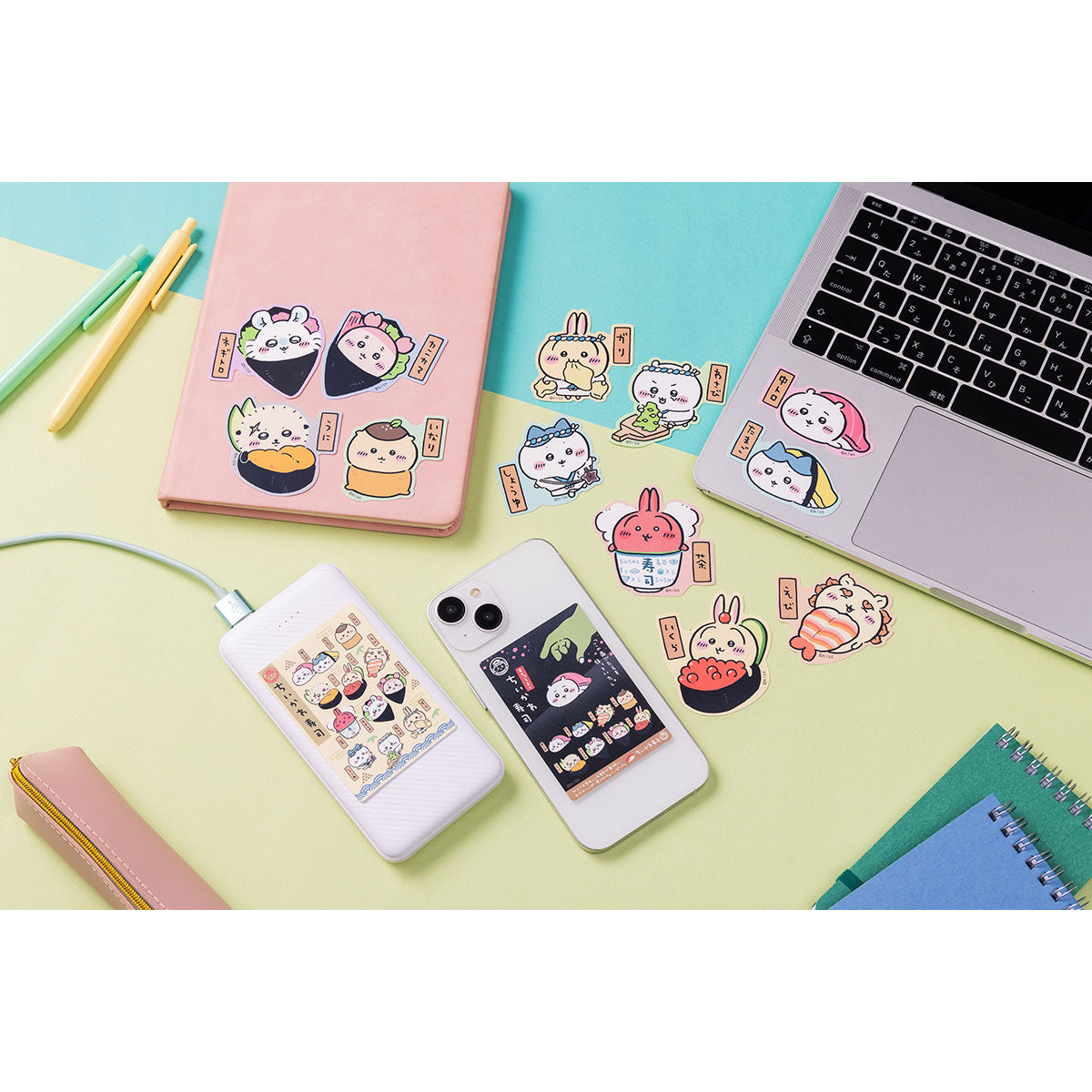 ちいかわ ちいかわ寿司 スマホに貼れるサイズのステッカー(くりまんじゅう いなり)