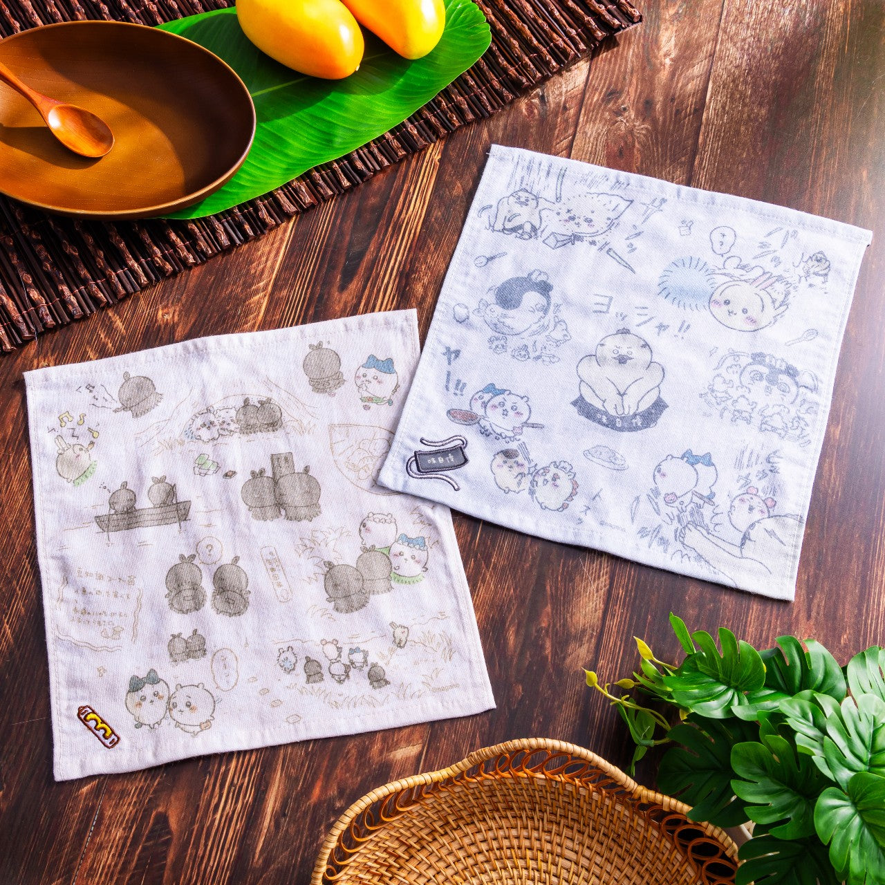 Chiikawa Movie "Chiikawa" Embroidered Gauze Hanky (H&F)
