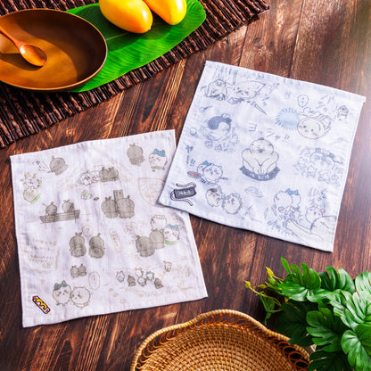 Chiikawa Movie "Chiikawa" Embroidered Gauze Hanky (H&F)