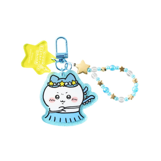 ちいかわ ちいかわ☆星ふるスカイツリー(R)とひみつの島 ビーズ付きアクリルキーホルダー（ハチワレ）