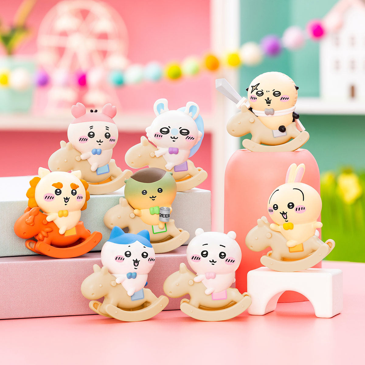Chiikawa GPSBOX Rocking Wooden Horse Figure Collection (All 8)