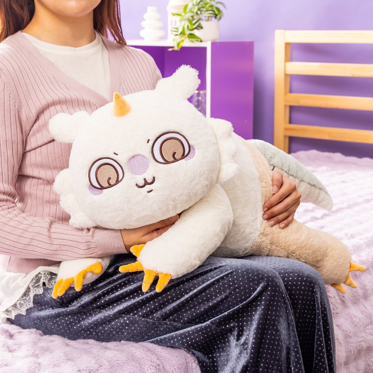 【予約】ちいかわ まじかるちいかわ ふんわりもっちり ごろりん抱きぬいぐるみ（あのこ）【2027年2月下旬より順次発送予定（発送延期の場合もキャンセル不可）】【通常商品と同時購入・配送希望日指定不可】【キャンペーン対象外】