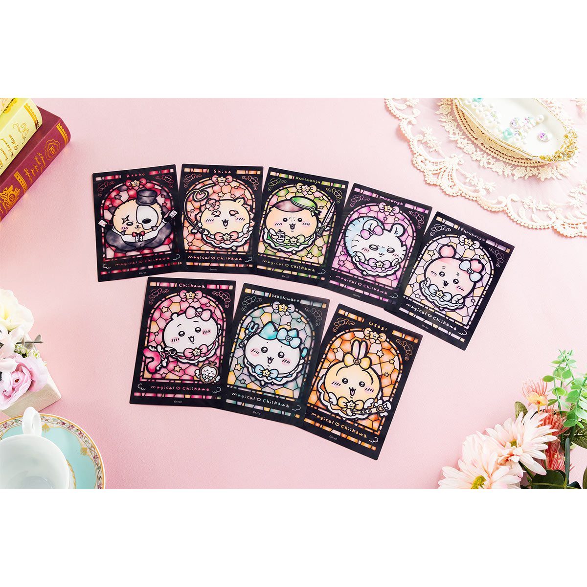 Chiikawa Magical Chiikawa Stained Glass Style Clear Card (Hachiware)