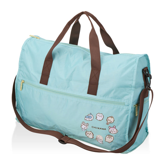 Chiikawa Foldable Boston Bag (Mint Circle)