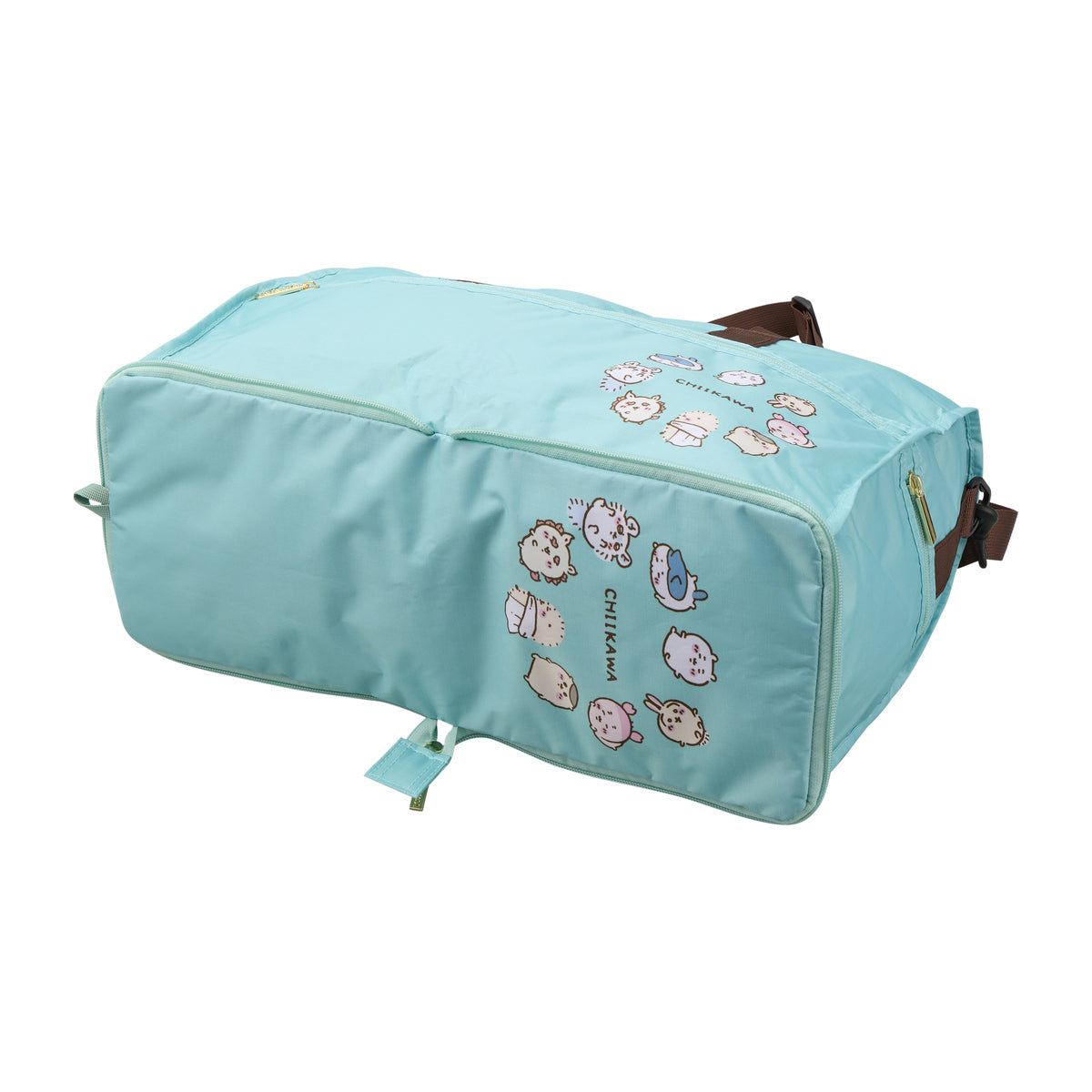 Chiikawa Foldable Boston Bag (Mint Circle)