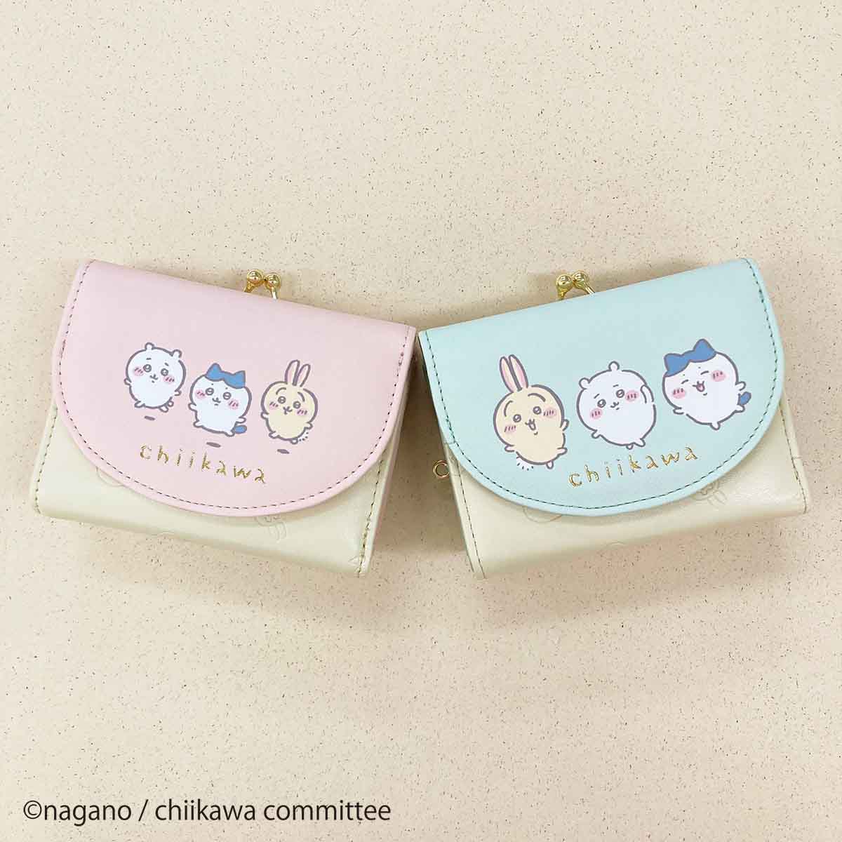 ちいかわ プリント口金財布（ピンク）