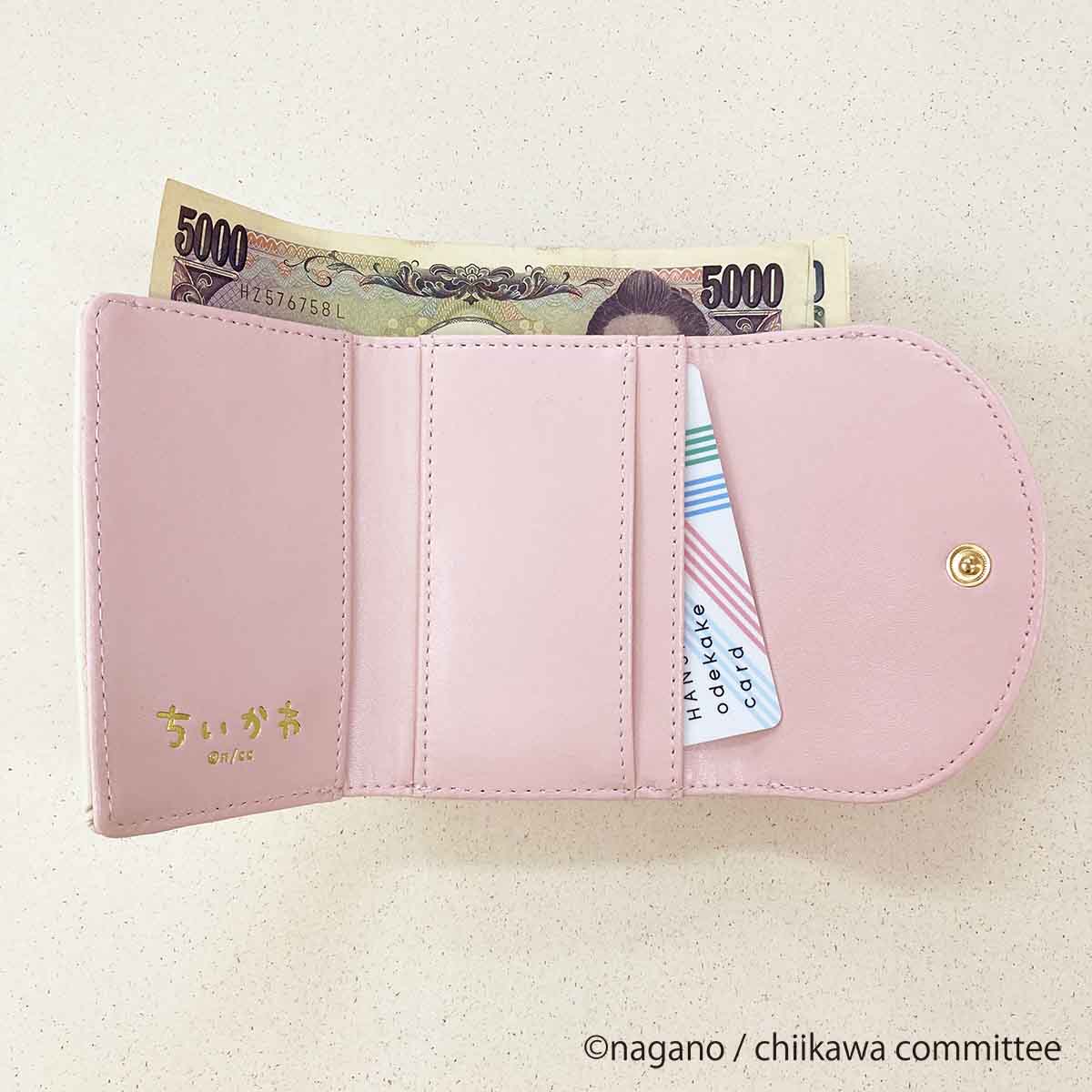 ちいかわ プリント口金財布（ピンク）