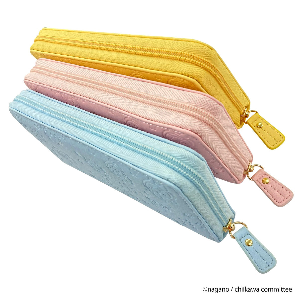 ちいかわ プリントワッペン型押し長財布（うさぎ)