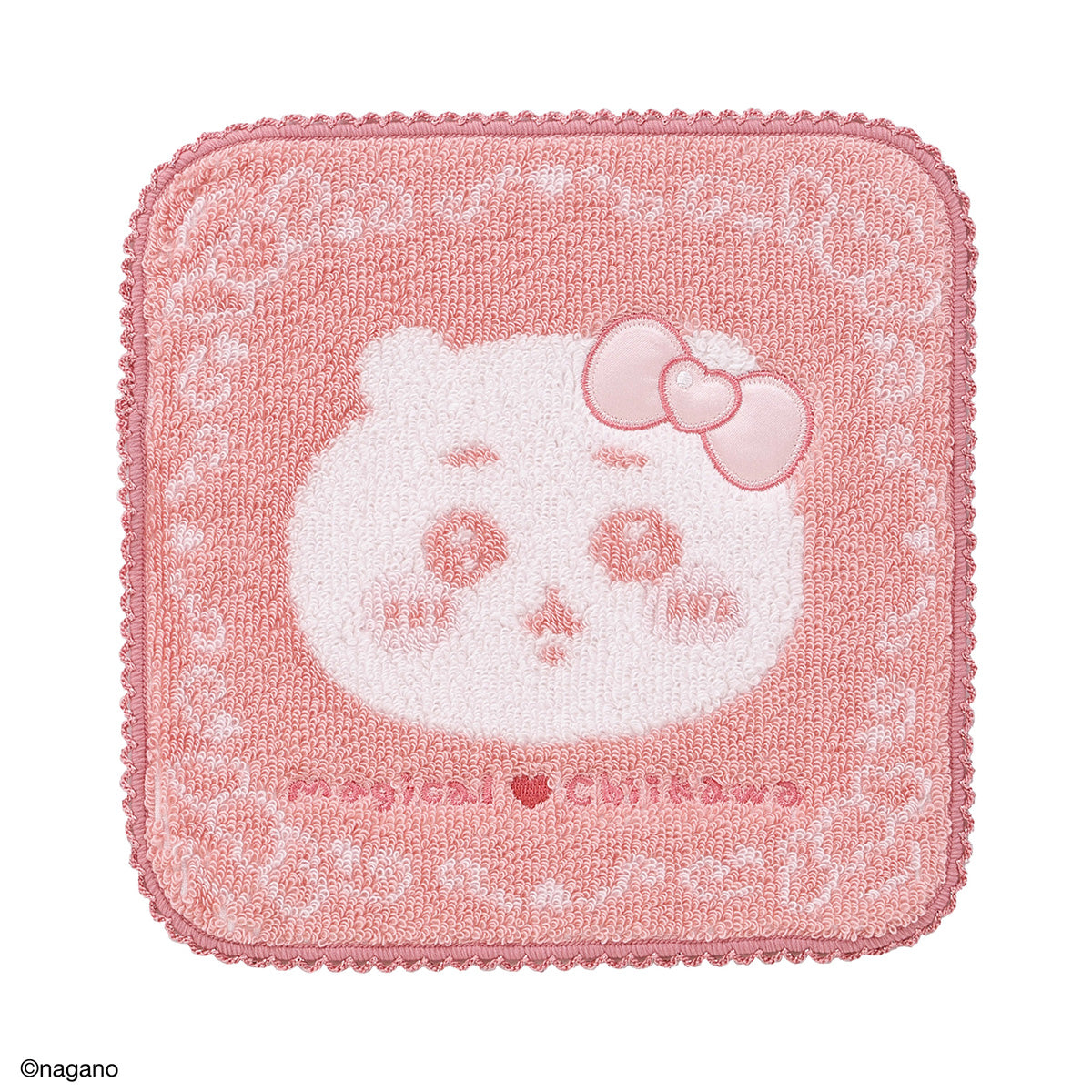 Chiikawa Handkerchief Towel (Small One Pink)