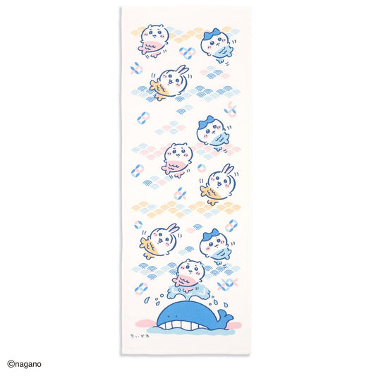 Chiikawa Tenugui Towel (Waves / Blue)