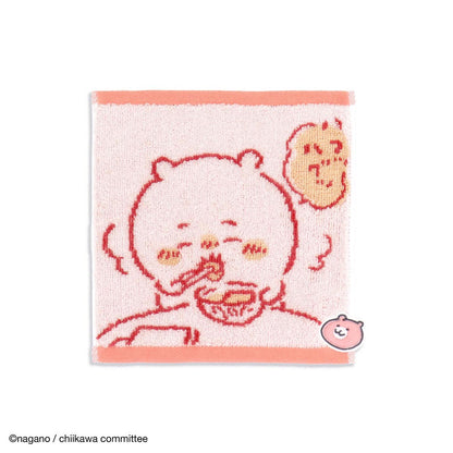 ちいかわ タオルハンカチ（おうち ピンク）