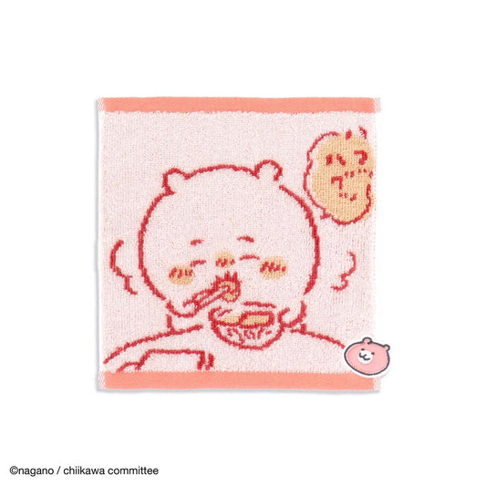 ちいかわ タオルハンカチ（おうち ピンク）