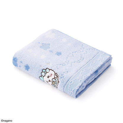 Chiikawa Magical Chiikawa Face Towel (Something Super Magical / Blue)