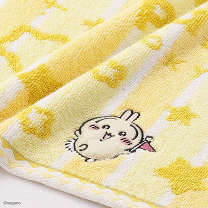 ちいかわ ちいかわパーク ストライプ バスタオル（イエロー）