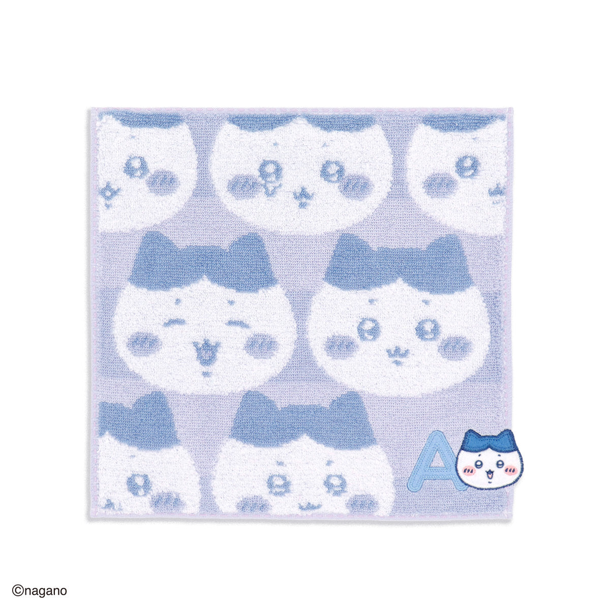 ちいかわ イニシャル タオルハンカチ（ハチワレ）