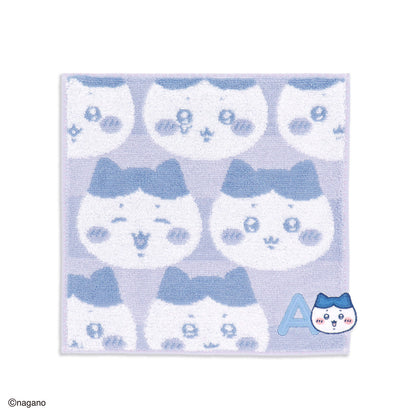 ちいかわ イニシャル タオルハンカチ（ハチワレ）