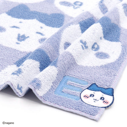 ちいかわ イニシャル タオルハンカチ（ハチワレ）