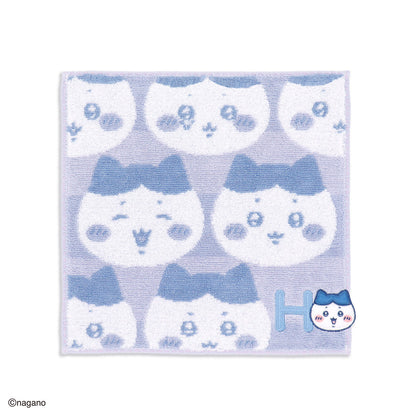 ちいかわ イニシャル タオルハンカチ（ハチワレ）