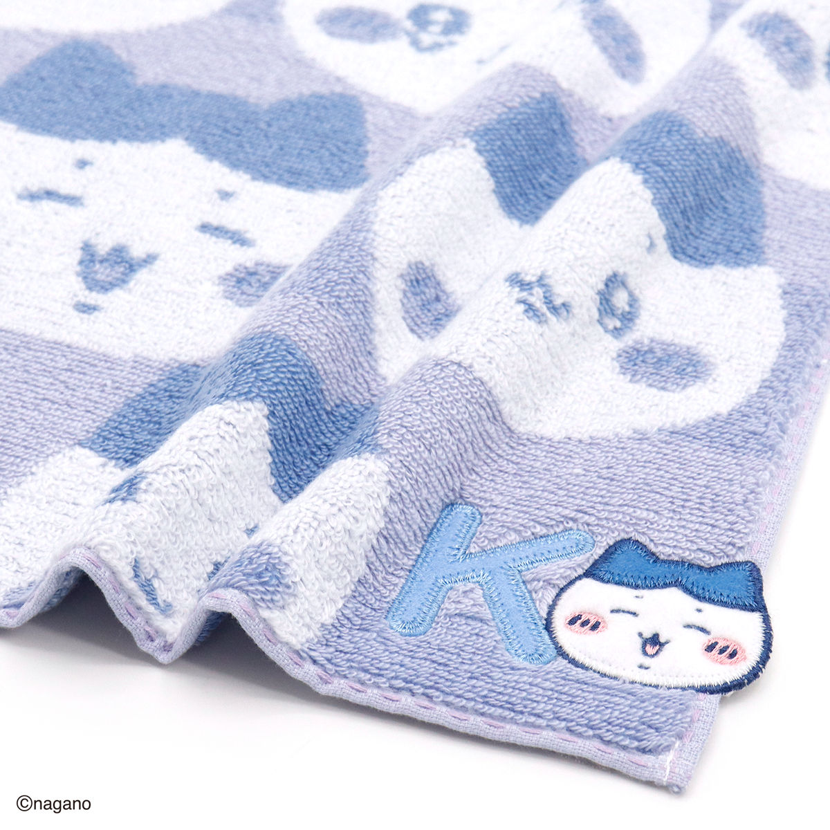 ちいかわ イニシャル タオルハンカチ（ハチワレ）
