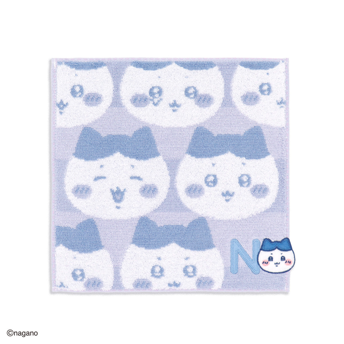 ちいかわ イニシャル タオルハンカチ（ハチワレ）