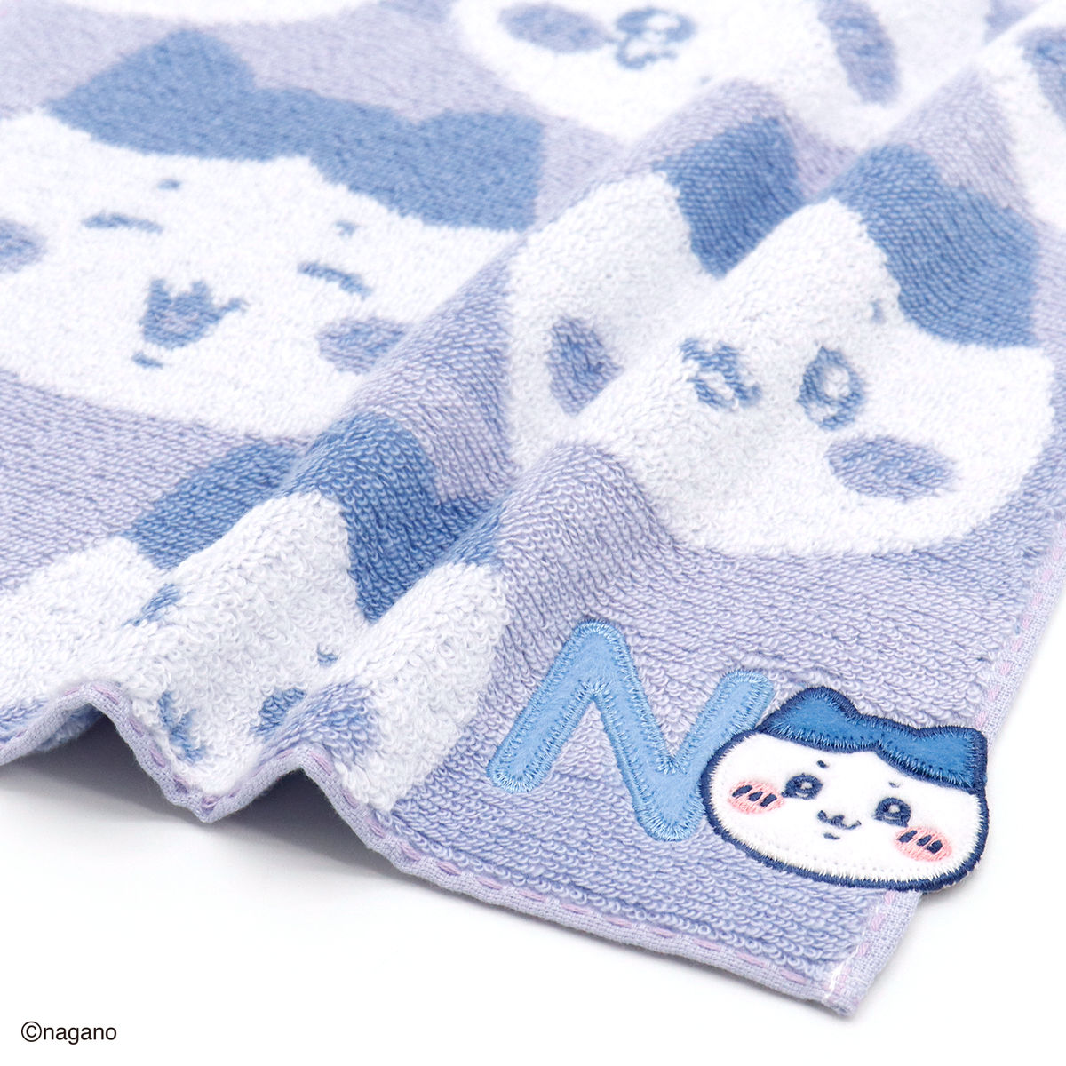 ちいかわ イニシャル タオルハンカチ（ハチワレ）