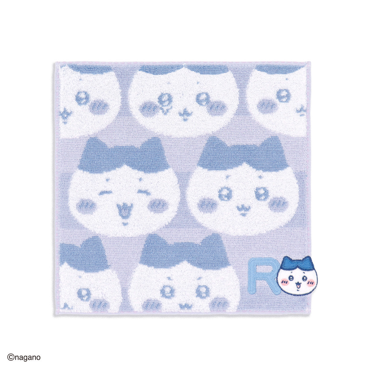 ちいかわ イニシャル タオルハンカチ（ハチワレ）