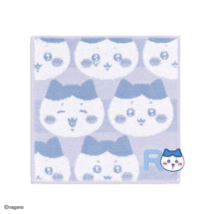 ちいかわ イニシャル タオルハンカチ（ハチワレ）