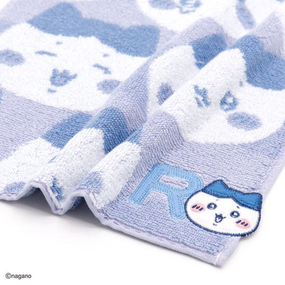 ちいかわ イニシャル タオルハンカチ（ハチワレ）