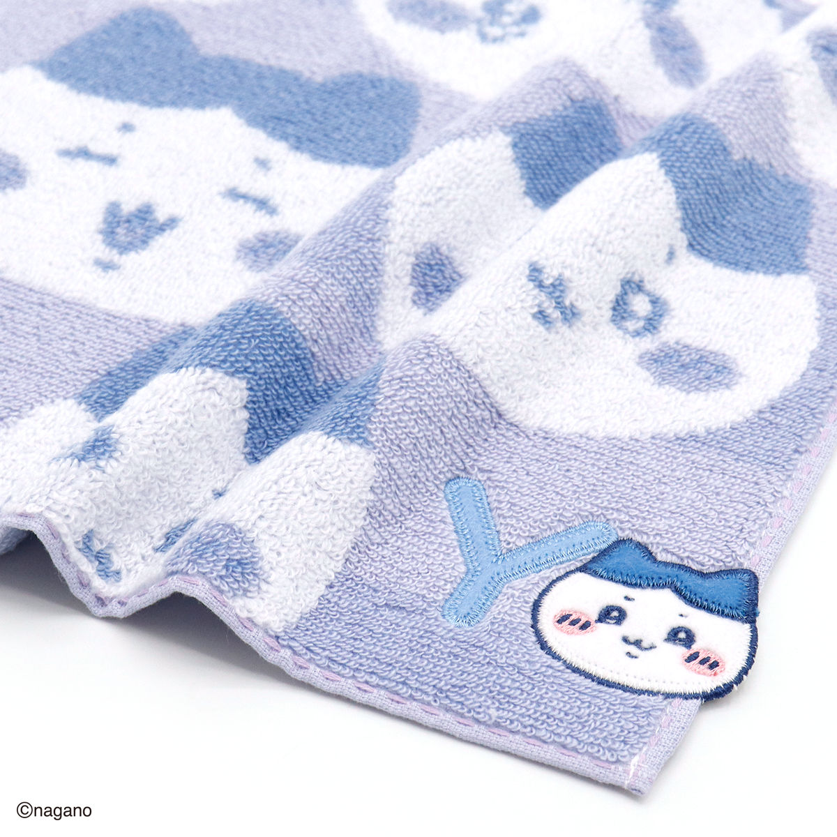 ちいかわ イニシャル タオルハンカチ（ハチワレ）