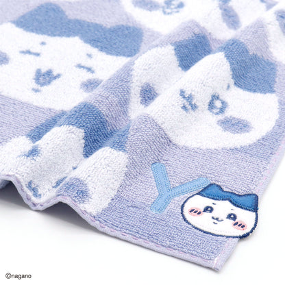 ちいかわ イニシャル タオルハンカチ（ハチワレ）