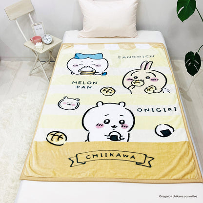치이카와 주니어 사이즈 담요 (주먹밥과 빵)