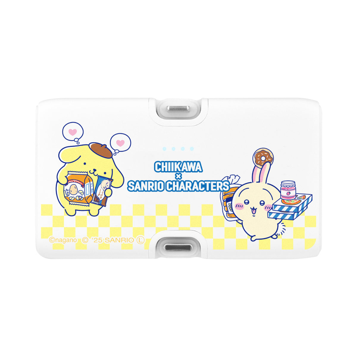 치이카와 × 산리오 캐릭터즈 Lightning/Type-C 커넥터 포함 리튬 이온 충전기 4000mAh (토끼 & 폼폼푸린)