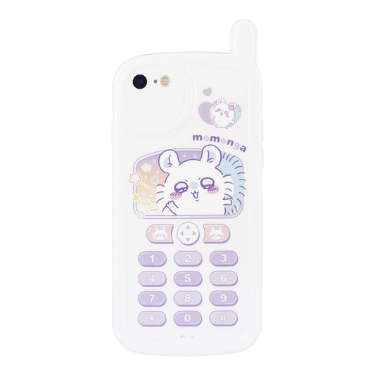 Chiikawa iPhone-Compatible Retro Flip Phone Case (Momonga)