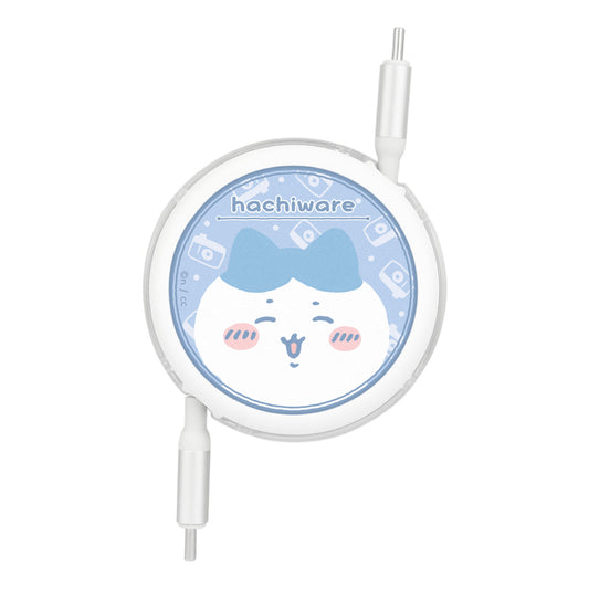 치이카와 USB Type-C 대응 동기화 및 충전 릴 케이블 (하치와레)