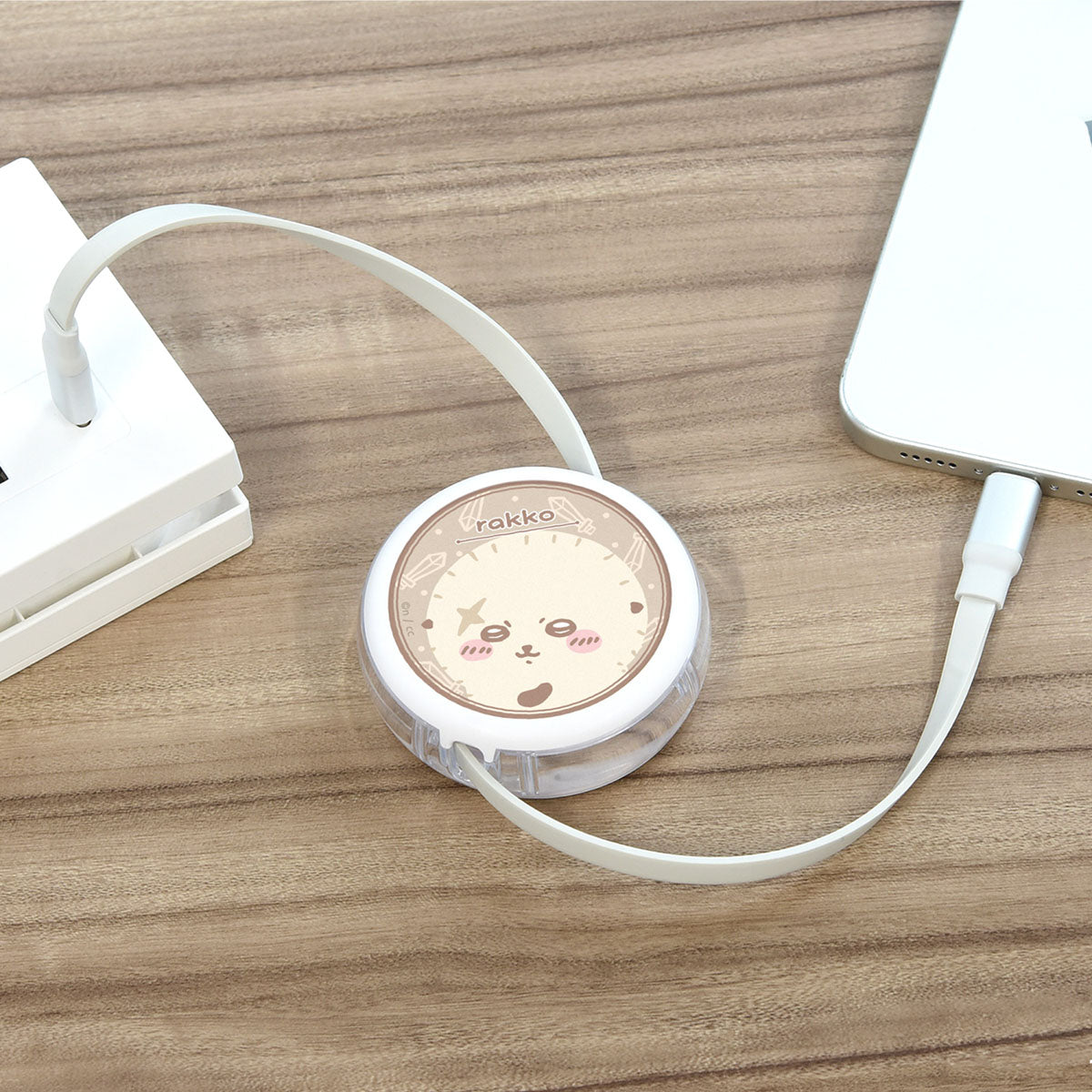 吉伊卡哇 USB Type-C兼容同步&充电卷线电缆（獭师）