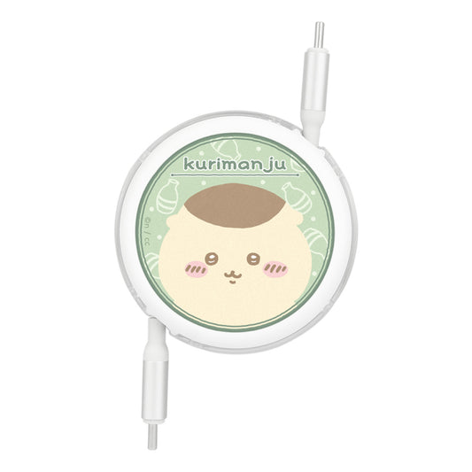 치이카와 USB Type-C 대응 동기화 및 충전 릴 케이블 (쿠리만쥬)
