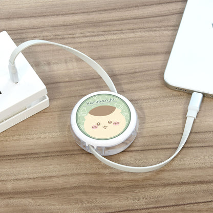 吉伊卡哇 USB Type-C兼容同步&充电卷线电缆（栗子馒头）