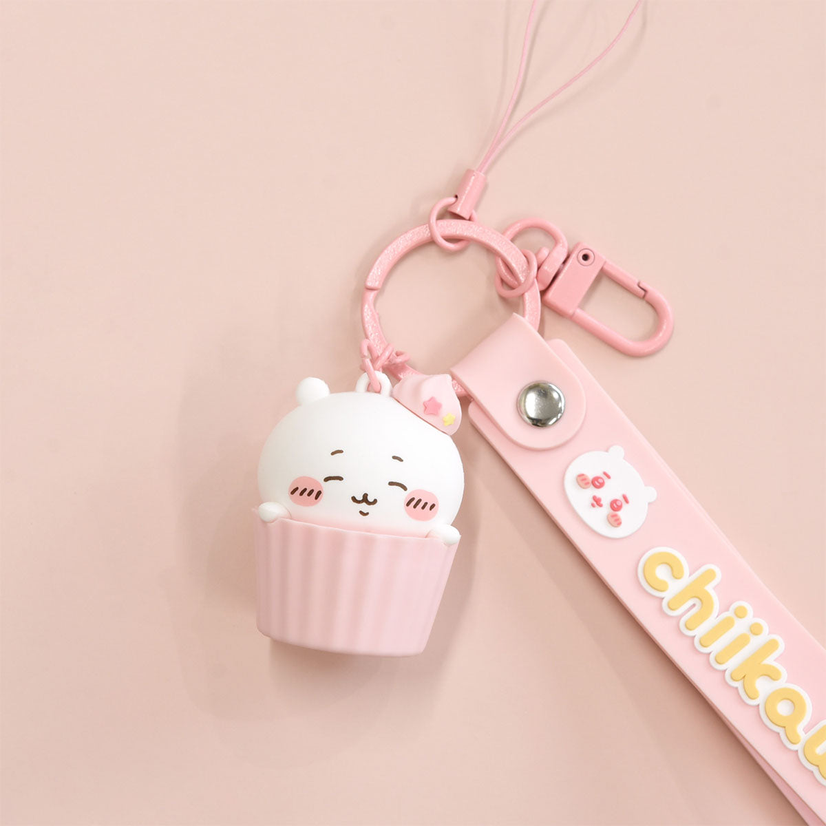 Chiikawa Hand Strap with 3D Mascot (Chiikawa)