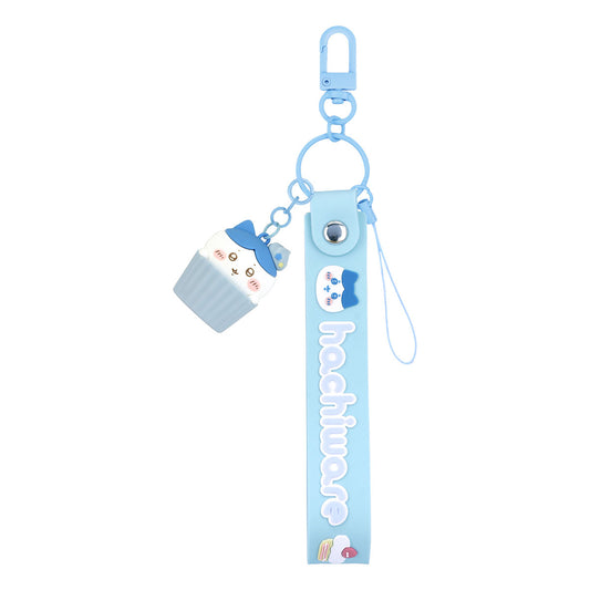 Chiikawa Hand Strap with 3D Mascot (Hachiware)