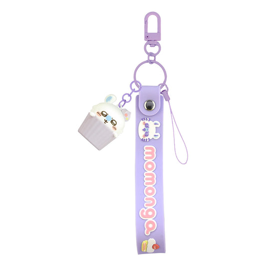 Chiikawa Hand Strap with 3D Mascot (Momonga)