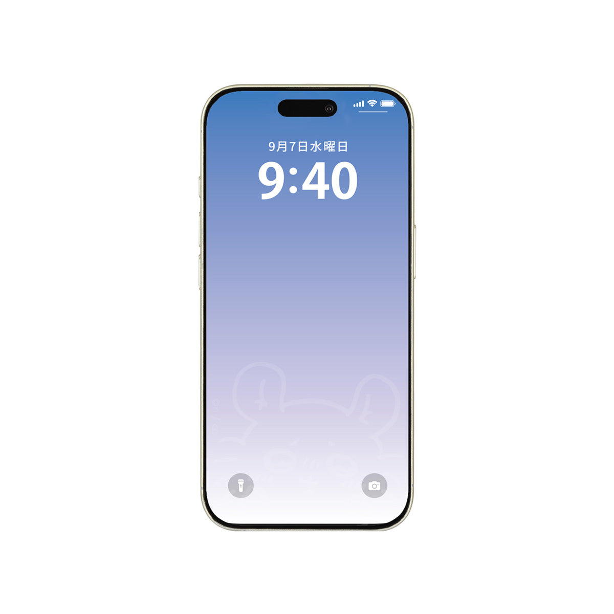 ちいかわ iPhone 16/15/15Pro/14/14Pro/13/13Pro対応 ガラススクリーンプロテクター（モモンガ）