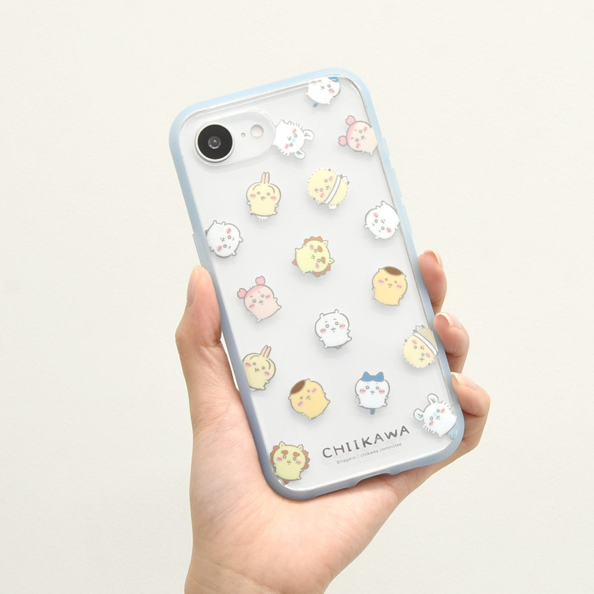 ちいかわ IIIIfit Clear iPhone16e対応 ケース（総柄）