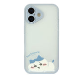 치이카와 IIIIfit Plump Frame iPhone 17 호환 케이스 (하치와레)