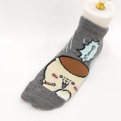 Chiikawa Sneaker-length Socks (Kurimanju Kakigori) for Ladies