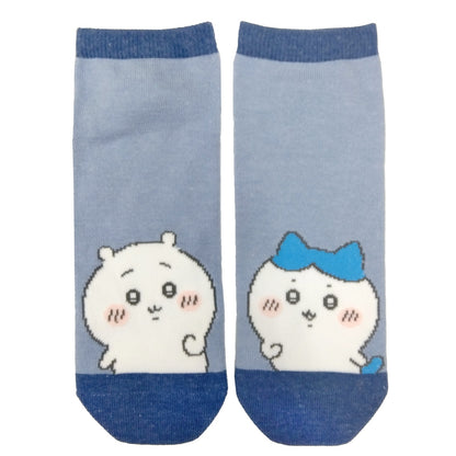 ちいかわ スニーカー丈ソックス（ちいかわハチワレ左右）メンズ用
