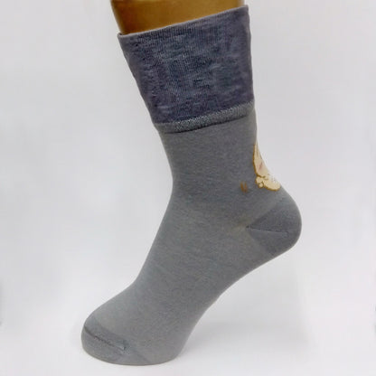 Chiikawa Folded Crew Socks (Usagi) - Women